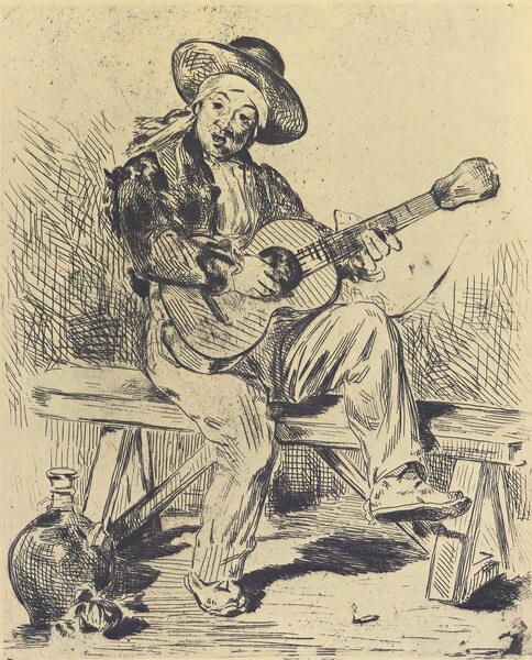 The guitar Player by Manet